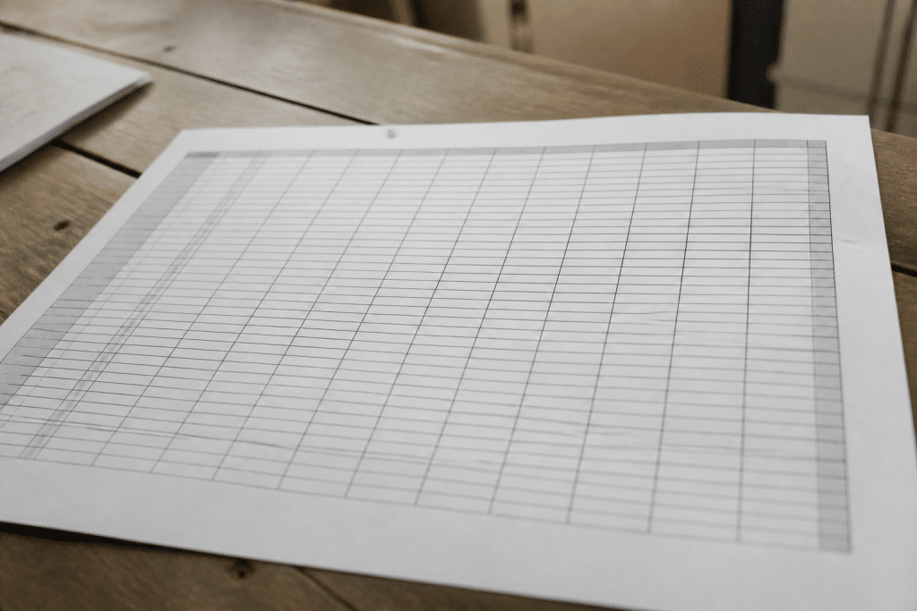 Feuille de calcul avec colonnes de dates, montants et libelles de loyers
